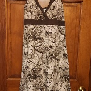Elegant Brown and Cream Women's Dresses